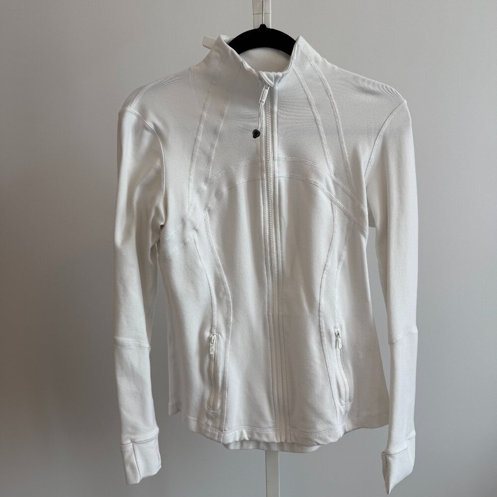 lululemon White Zip Up - Size 8